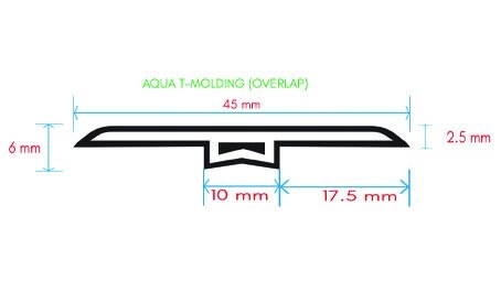 Aqua T-Molding (Overlap)