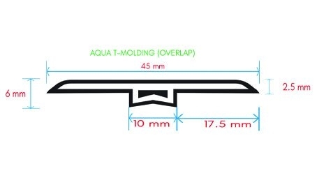 AQUA T-MOLDING (OVERLAP)